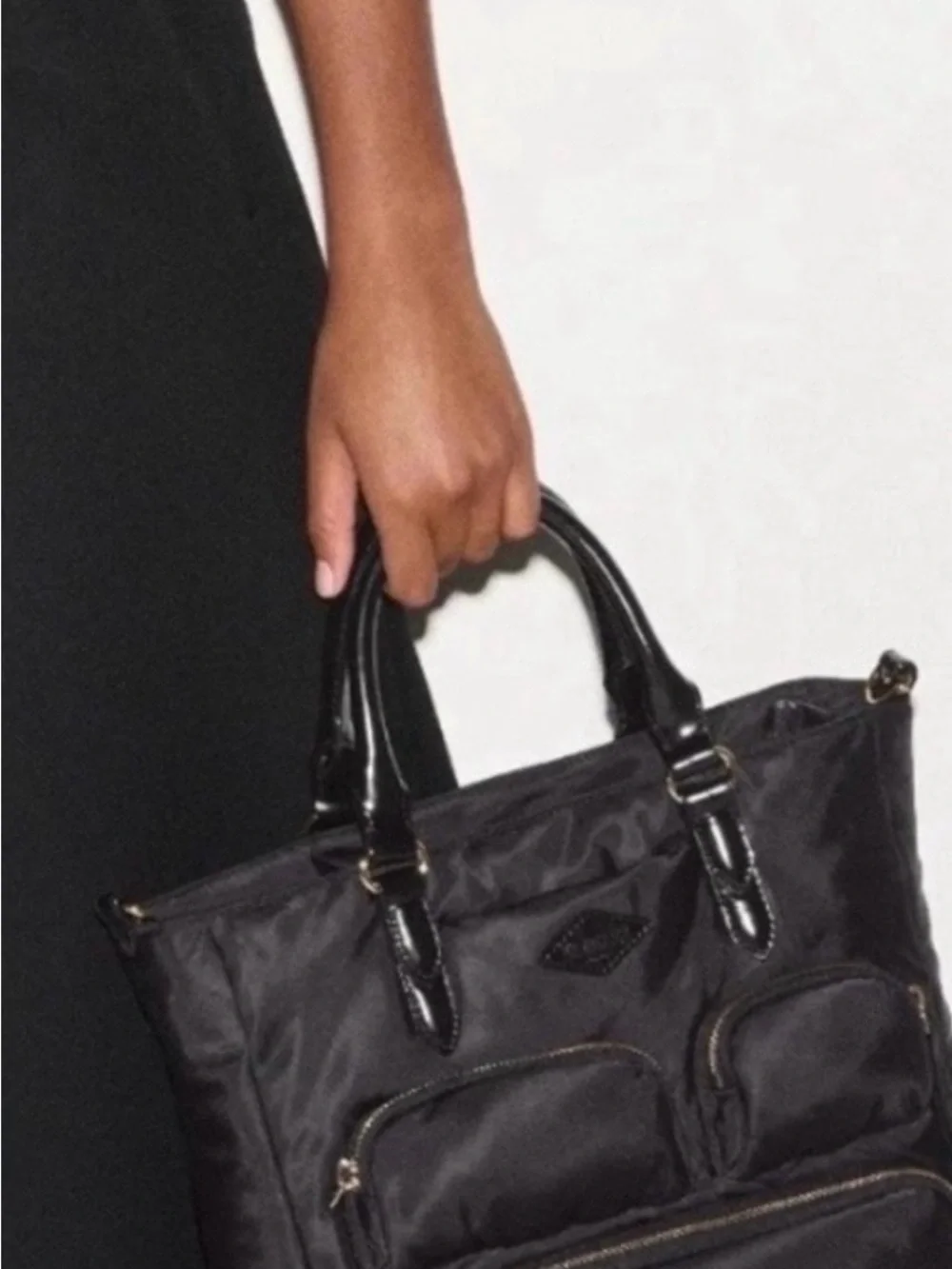 MZ Wallace Black Small Chelsea Top Handle Tote Crossbody New With Tags